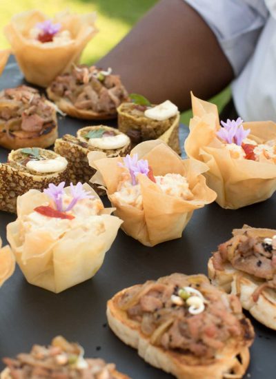 The Silver Sixpence wedding venue canapés